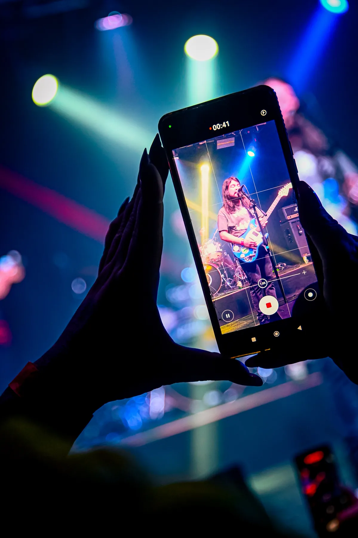 Momento durante un evento en vivo